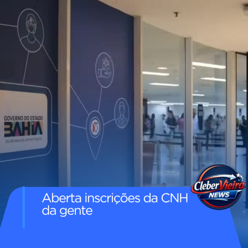 Inscrições abertas para CNH da gente