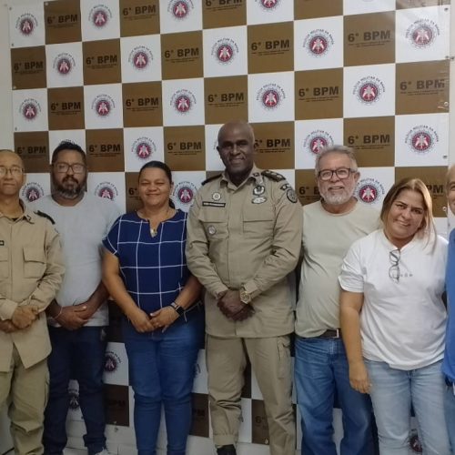Comandante do 6º BPM e assessores do deputado Bobô debatem sobre a implantação de pelotão no distrito Igara