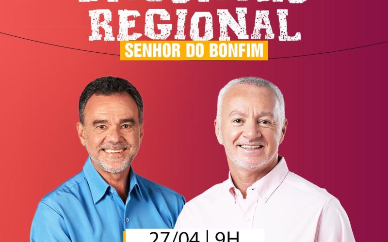 Encontros regionais: Senhor do Bonfim receberá evento dos mandatos dos deputados Daniel Almeida e Bobô neste domingo (27)*