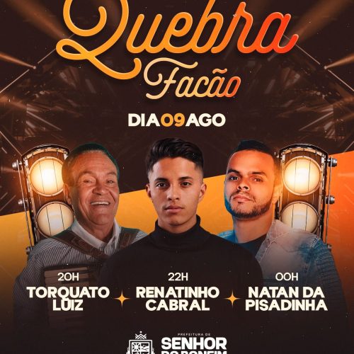 Festejos Tradicionais do Quebra Facão movimentam a cultura e a alegria em Senhor do Bonfim no dia 9 de agosto