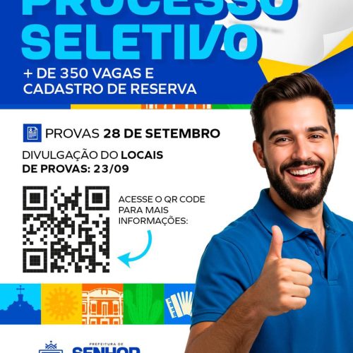 Senhor do Bonfim realiza provas do Processo Seletivo no dia 28 de setembro