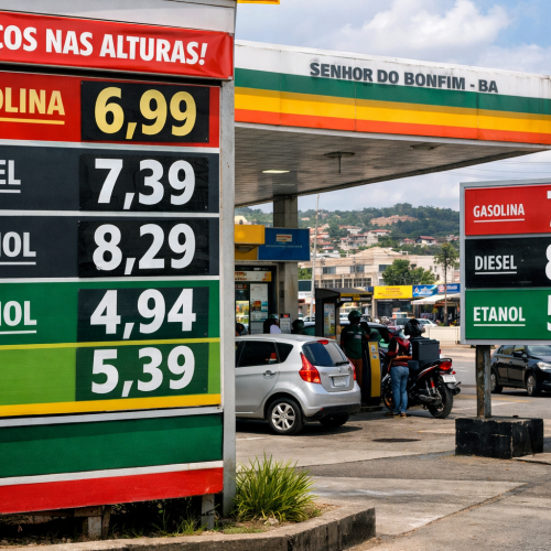 Combustíveis disparam em Senhor do Bonfim após tensão internacional no mercado do petróleo