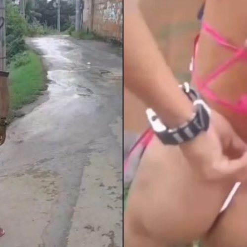 Acusado de roubar motorista por aplicativo em Salvador é obrigado por traficantes a desfilar de ‘fio dental’