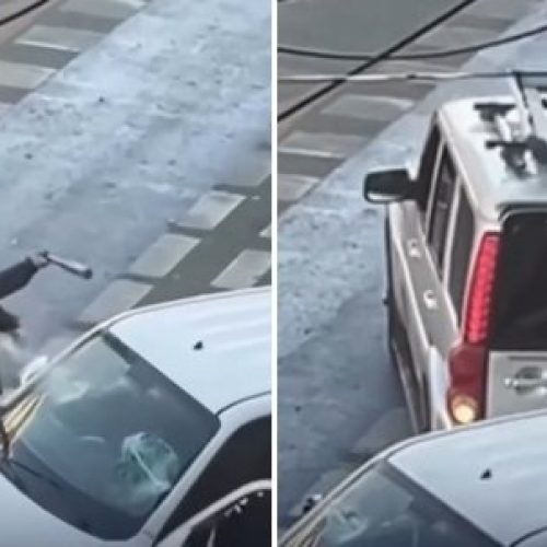 Ciúme leva homem destruir carro de suposto amante