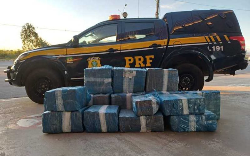 PRF apreende mais de 370 kg de maconha na BR-116, em Vitória da Conquista (BA)