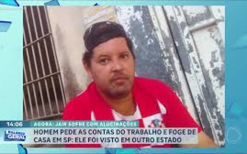 Homem pede as contas do trabalho, foge de casa em SP e é visto em cidade do Paraná