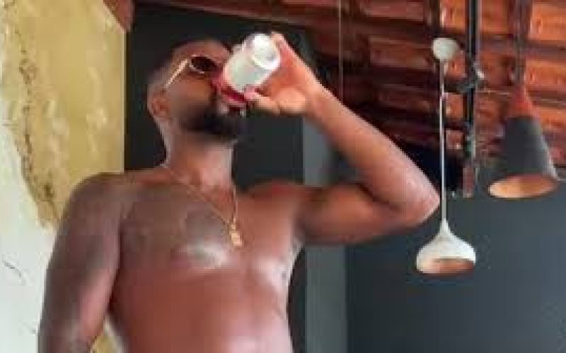 Davi Brito abriu uma live que durou mais de seis horas bebendo cerveja