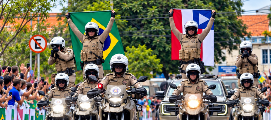 Desfile de 7 de Setembro encanta público e ganha destaque pela organização em Senhor do Bonfim