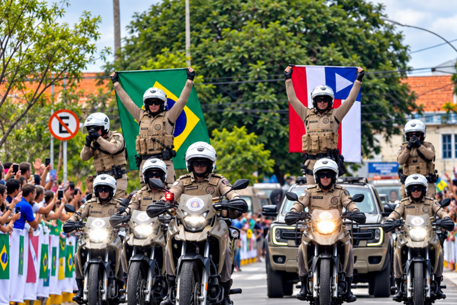 Desfile de 7 de Setembro encanta público e ganha destaque pela organização em Senhor do Bonfim