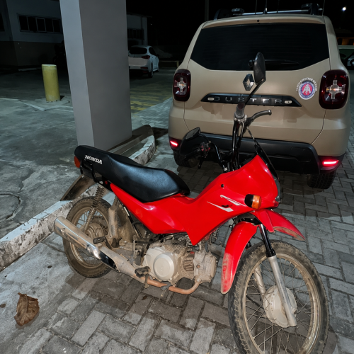 PM recupera motocicleta utilizada em sequência de assaltos em Senhor do Bonfim