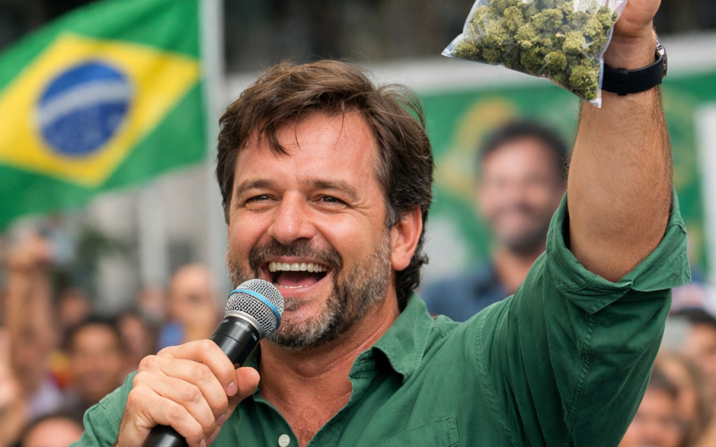 Polêmica: pré-candidato promete “bolsa maconha”