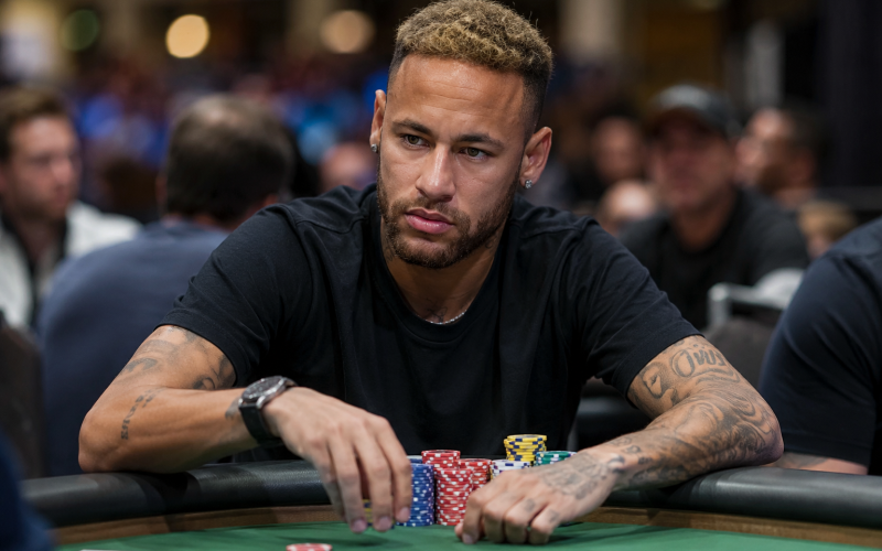 Neymar paga cerca de R$ 51 mil para disputar Mundial de Pôquer, mas é eliminado no primeiro dia