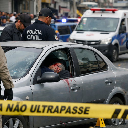 EXECUÇÃO: Homem é morto a tiros dentro de carro na Avenida Barros Reis