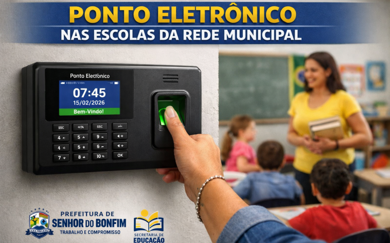 Prefeitura de Bonfim implanta ponto eletrônico nas escolas!