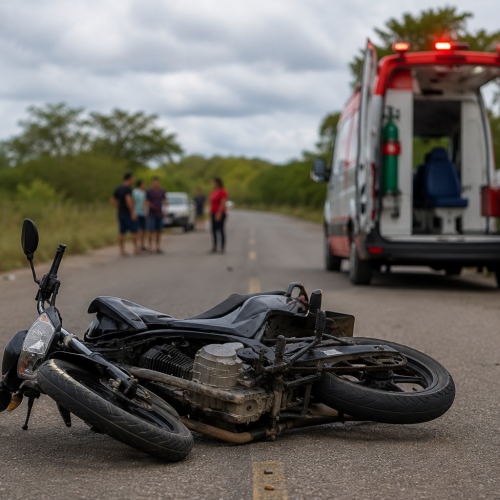 Acidente com motocicleta deixa um morto e um ferido na região de Tiquara, em Campo Formoso