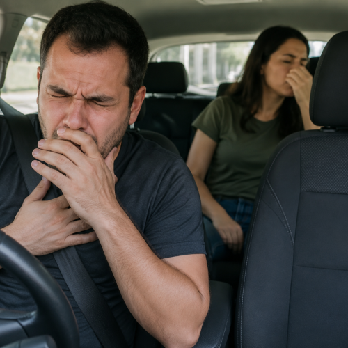 Motorista de aplicativo passa mal após passageira soltar gases dentro do carro em Minas Gerais
