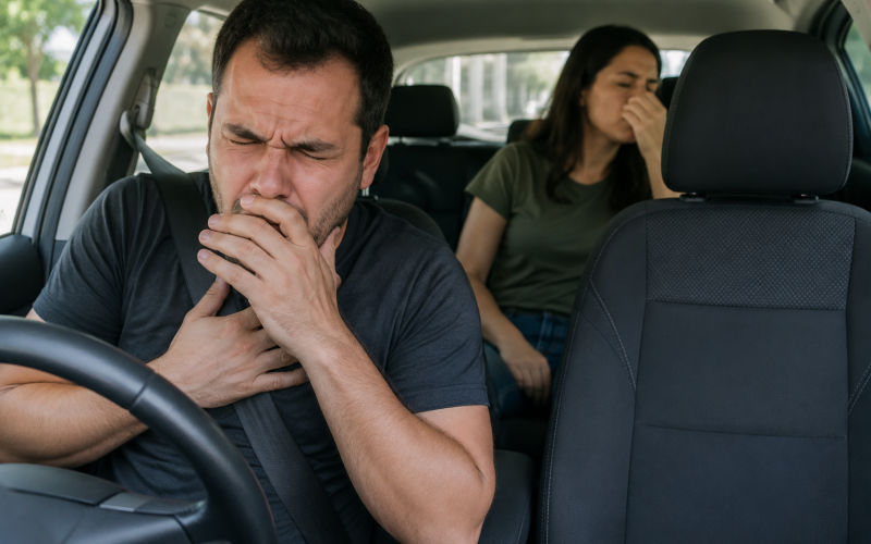 Motorista de aplicativo passa mal após passageira soltar gases dentro do carro em Minas Gerais