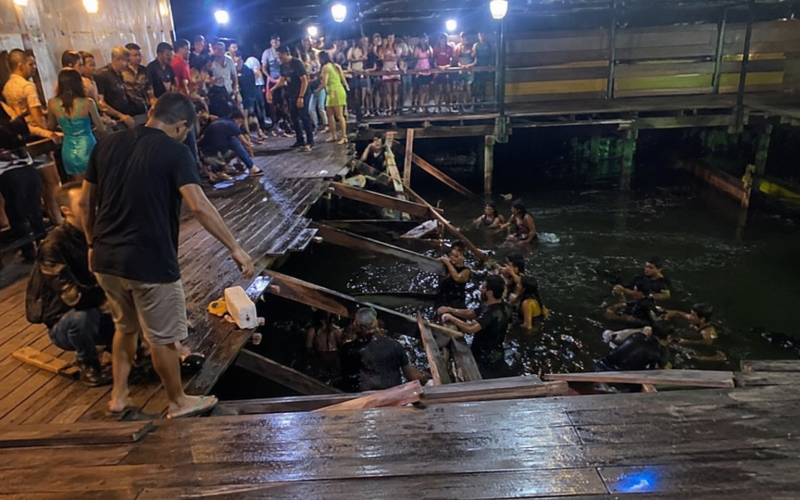 Piso de casa de eventos cede durante festa de 15 anos e deixa feridos no Pará