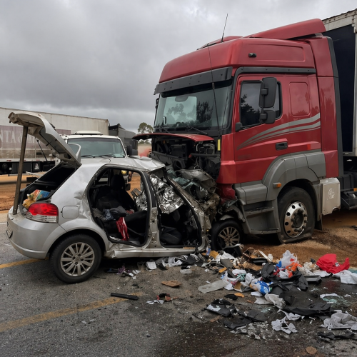 Tragédia na BR-251: seis pessoas da mesma família morrem em grave acidente no Norte de Minas