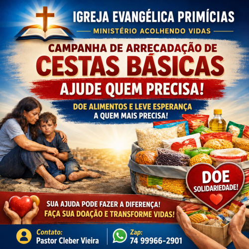 Projetos sociais da Igreja Evangélica Primícias