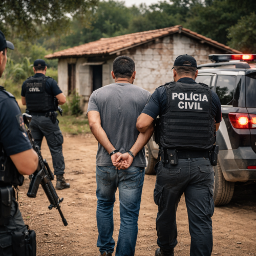Polícia Civil cumpre mandado e prende suspeito de homicídio qualificado em Cansanção