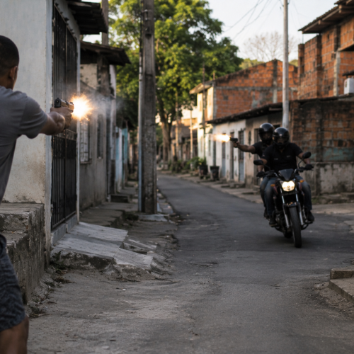 Troca de tiros deixa dois homens feridos no bairro Félix Tomaz, em Jacobina