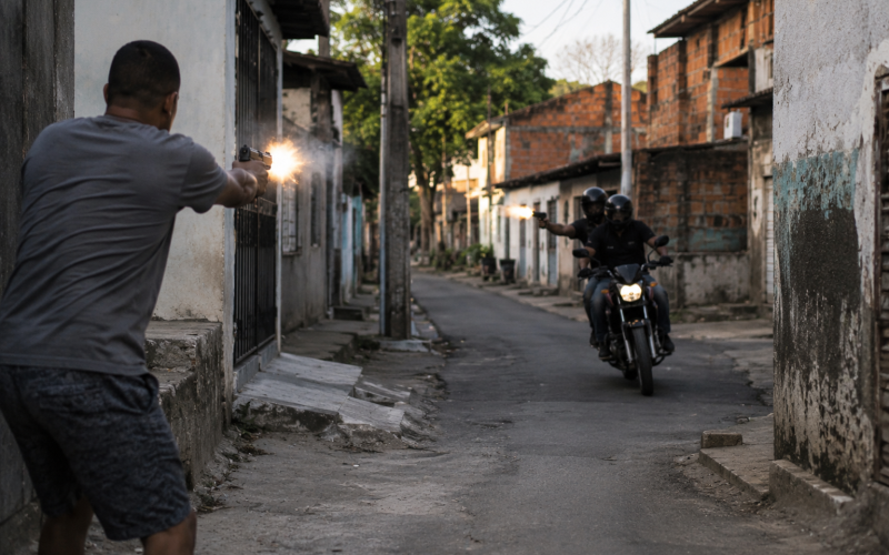Troca de tiros deixa dois homens feridos no bairro Félix Tomaz, em Jacobina
