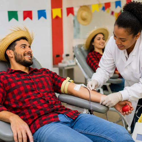 Hemoba reforça campanha para doação de sangue durante o São João