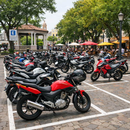 Praça Austricliano será estacionamento diurno para motos!