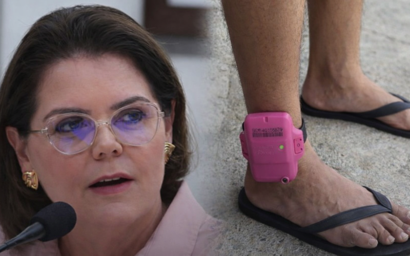 Deputada Coronel Fernanda propõe tornozeleira rosa para homens agressores