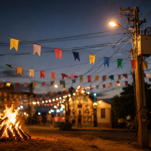 Neoenergia Coelba alerta para riscos com a rede elétrica durante os festejos juninos