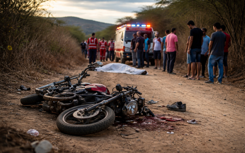Tragédia em Pindobaçu: jovem de 16 anos morre em acidente na localidade de Jatobá