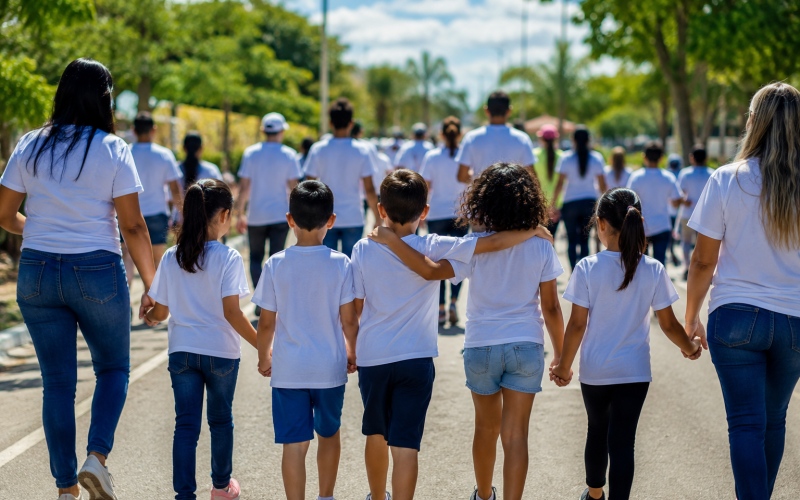 Conselho Tutelar promove 2ª Caminhada em comemoração aos 36 anos do ECA em Senhor do Bonfim